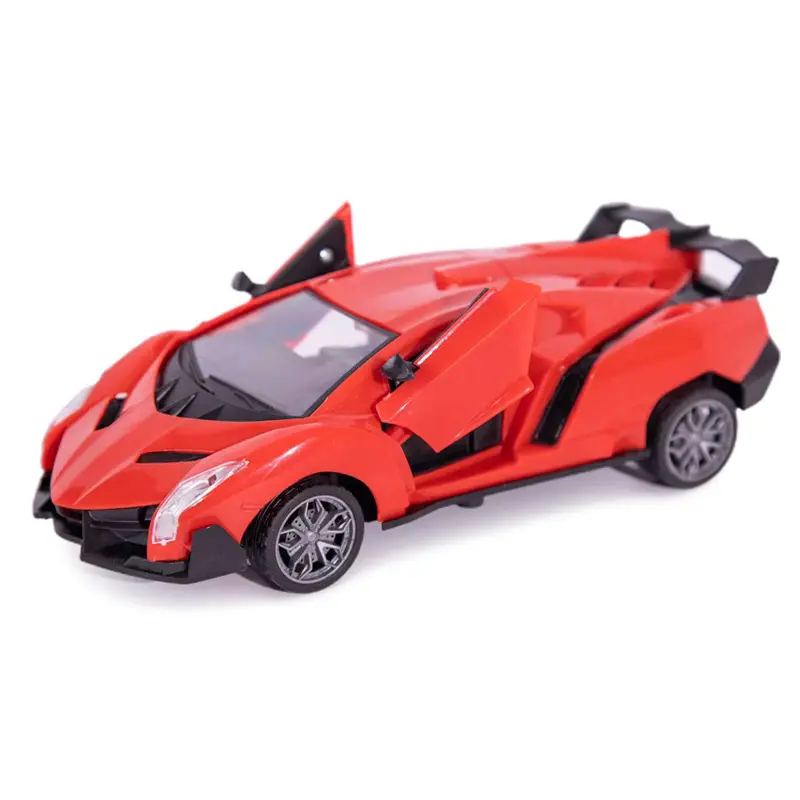 Children's toy remote control car one-click door five-way simulation model rechargeable wireless remote control car