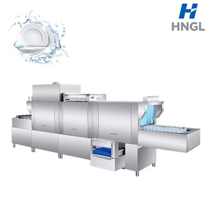 Lave-vaisselle industriel à convoyeur haute efficacité avec vitesse réglable - Product Image 1