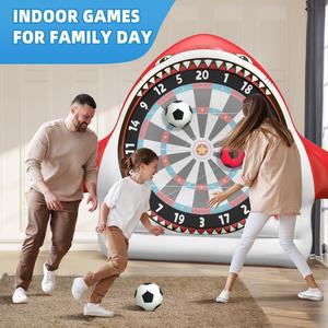 Jeu de fléchettes géantes gonflables avec balles collantes, jeu de fléchettes de jardin pour enfants, adultes et fêtes de famille - Product Image 5
