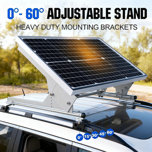 Panneau solaire monocristallin IBC Alecter APH-P59 haute efficacité 50W (21%) TUV d'urgence pour voiture, fourgonnette, remorque, camping-car - Product Image 2
