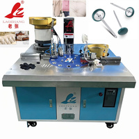 LAOZHANG LZ-6-1 Nouvelle machine automatique de fabrication de boutons recouverts de tissu, alimentation 220V, puissance 1KW, pression d'air 4-6kg/cm, garantie 1 an