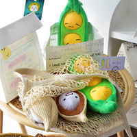 Jouet à mâcher pour chien en peluche grinçante et couineuse avec papier froissé et friandises intégrées