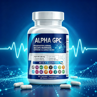 ZILI Brain Nootropic Caps W/300mg Alpha GPC PS Bacopa Ginkgo Lion's Mane Huperzine a L-Thea NAC Vit BCDE Mem Focus Cog 60 Caps