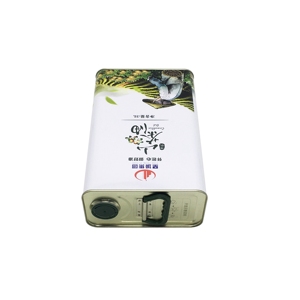 Boîtes rectangulaires en fer blanc en gros pour l'huile comestible, l'huile d'olive, les snacks et les bonbons, capacité 3L - Product Image 4