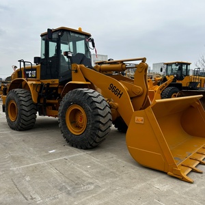 รถตักล้อยาง Caterpillar 966H 6 ตัน ราคาถูก พร้อมปั๊มไฮดรอลิก Vickers และเครื่องยนต์พร้อมมอเตอร์ ผลิตในญี่ปุ่น ลานเซี่ยงไฮ้ - Product Image 4