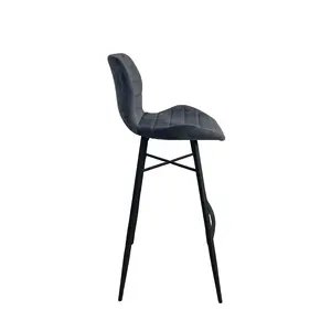 Hot Sale Comfortable High Back Bar Stool sillas Footrest for Bar Counter Modern Bar Chairs