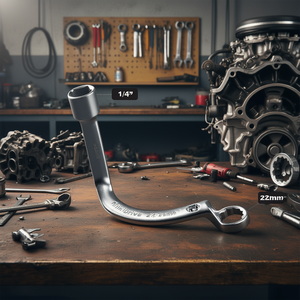 Clé à douille combinée Fasano 1/4 pouce 22 mm pour réparation automobile - Product Image 3