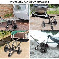 Chariot manuel à roulettes réglable en acier inoxydable durable et résistant à l'usure, nouvelle capacité de 450 kg
