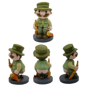 BSCI usine polyrésine <span class=keywords><strong>pêcheur</strong></span> Caganer Figurine maison et cadeau Caganer Statue - Product Image 1