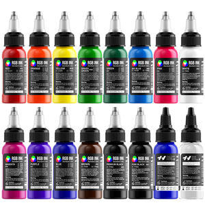 <span class=keywords><strong>Encre</strong></span> de tatouage professionnelle à l'huile de soja HAWINK-RGB 2026, 30 ml (1 oz), 14 couleurs, 2 solutions, kits d'<span class=keywords><strong>encre</strong></span> de tatouage, pigment de tatouage - Product Image 4