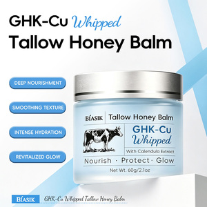 Balsamo di Sebo Montato GHK-Cu di Alta Qualità con Miele e Calendula, Idratazione Intensa per Pelle Secca, Crema di Sebo di Manzo Montata - Product Image 2