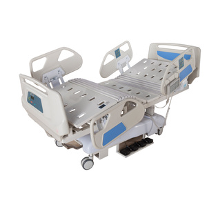 Lit <span class=keywords><strong>médical</strong></span> électrique pour soins intensifs avec cadre en acier laminé à froid, système de pesée et contrôleur LCD pour infirmière, position d'examen et de choc RCP - Product Image 3
