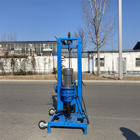 Plateforme de forage de puits d'eau portable sur roues, moteur électrique, forage de 180 mm, pour l'irrigation des fermes, l'alimentation en eau domestique