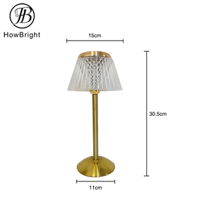 2026 NOVIDADE: Luminária de Mesa Portátil Sem Fio com Controle por Toque LED, Recarregável, Regulável, Dourada - Product Image 2