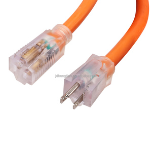 Câble d'extension extérieur robuste de calibre 12/3, étanche avec extrémité éclairée, flexible, résistant au froid, cordon électrique à 3 broches pour l'extérieur - Product Image 2