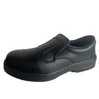 Vente en gros de chaussures de chef S2 chaussures standard en PU injection semelle extérieure antidérapante avec embout en acier chaussures de travail de cuisine