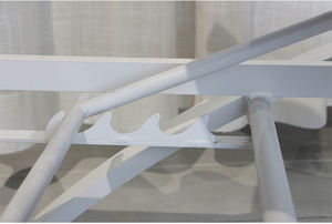 Chaise longue <span class=keywords><strong>de</strong></span> luxe en plastique blanc, mobilier d'extérieur à dossier haut, <span class=keywords><strong>piscine</strong></span>, pont, chaise longue, offre spéciale - Product Image 3