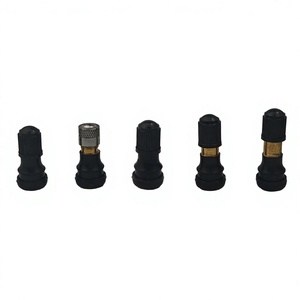 Tiges de valve <span class=keywords><strong>tubeless</strong></span> en caoutchouc à filetage externe pour trottinette électrique, vélo d'équilibre et VTT – En stock - Product Image 1