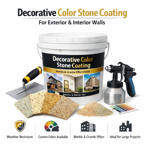 Revestimiento Decorativo <span class=keywords><strong>de</strong></span> Piedra <span class=keywords><strong>de</strong></span> Color para Paredes Exteriores e Interiores |   Acabado Duradero con Efecto Mármol - Product Image 1