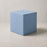 Bloc décoratif en MDF, cube géométrique, accessoire de présentation pour la maison, le bureau, les étagères, les tables, la décoration intérieure, les projets d'artisanat