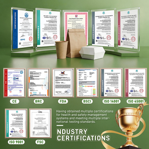 Conteneur alimentaire en papier kraft jetable avec logo personnalisé, vente en gros, fabricant direct, boîte à lunch recyclable - Product Image 6