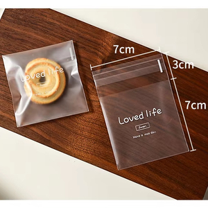 Chất lượng cao trong suốt Frosted túi nhựa tự dính Túi cho kẹo Cookies Bánh Rán Bánh gói - Product Image 4