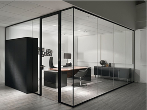 Cloisons de bureau en <span class=keywords><strong>verre</strong></span> mobiles modernes, cloisons coulissantes pliables, cloisons amovibles en <span class=keywords><strong>verre</strong></span> trempé, séparateurs de pièce - Product Image 3