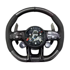 Volant de voiture personnalisé en fibre de carbone pour Mercedes-Benz <span class=keywords><strong>AMG</strong></span> Performance W167 W177 W190 W213 W217 W222 - Product Image 1