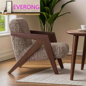 Set di Poltrona Singola in Legno Massello Neo-Cinese e Mid-Vintage, Divano Classico per <span class=keywords><strong>B</strong></span>&<span class=keywords><strong>B</strong></span>/Hotel, Salotto e Reception - Product Image 3