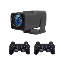 HY320 proyektor 360 P portabel, Game Mini Android 11 cerdas OEM penjualan laris Flip 1080 LED Full HD LCD Home Video Theater