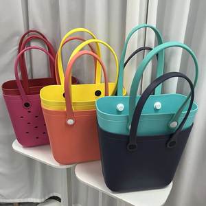 Borsa da spiaggia impermeabile con fori, disponibile in molti colori, prezzo all'ingrosso molto vantaggioso. - Product Image 6