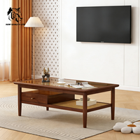 Table basse en bois, design moderne, fabriquée en usine, personnalisable, prix le plus bas, stock important, prête à être expédiée, meubles de salon.