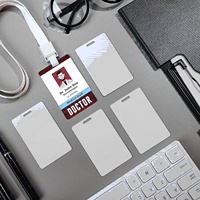 Individuelle CR80 Identifikationskarte Plastik Mitarbeiter-Ausweis Event-Badge ID-Karte