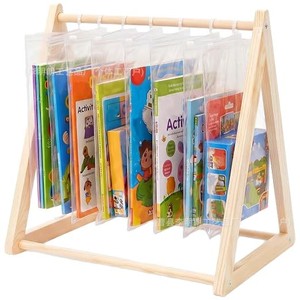 Étagère suspendue en bois 33x15x85cm, organisateur de bureau pour le rangement et la classification - Product Image 5