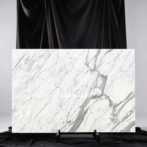 Piastrelle in Marmo Bianco Naturale di Alta Qualità, Lastre Calacatta, Piastrelle per Pavimenti, Piastrelle in Marmo Nero Marquina - Product Image 2