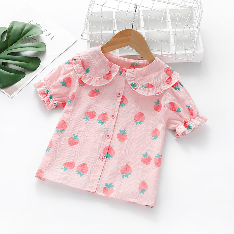 pink strawberry short sleeve