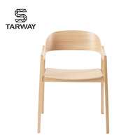 Chaise de salle à manger rembourrée nordique en cuir Pu, fauteuil de salle à manger en bois pour Restaurant d'hôtel, vente en gros, Offre Spéciale