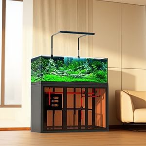 Industriële Stijl Open Zicht Aquascape <span class=keywords><strong>Aquarium</strong></span> Kant Overloop Sump Filter Tank Onderhoudsarm Rivierbeek Ecosysteem Voor Vissen - Product Image 6