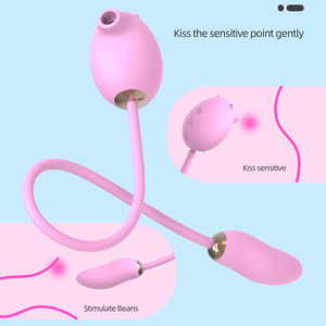 Kovida Hot Sale Siliconen Clitoris Massage Likker Tepel Klemmen Zuigen Ei Vibrators Seksspeeltjes Vagina - Product Image 3