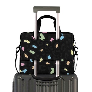 Big Capacity <b>Laptop</b> <b>Bag</b> Customized Logo <b>Laptop</b> <b>Bag</b> for Daily Use Black Leopard Print Computer <b>Bag</b> - Product Image 2