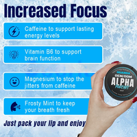 Gummies nootropiques personnalisées en usine avec caféine et alpha-L-tyrosine pour une énergie et une concentration accrues, saveur menthe