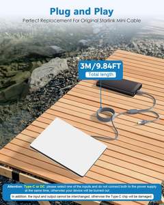สายไฟ 3M 10 ฟุต <span class=keywords><strong>2</strong></span> in 1 USB C/DC to DC รองรับกระแสไฟ <span class=keywords><strong>5A</strong></span> 20V 100W PD หัวต่อ 5.5*<span class=keywords><strong>2</strong></span>.1 มม. สำหรับอุปกรณ์เสริม Starlink Mini สายไฟ 2in1 - Product Image 6