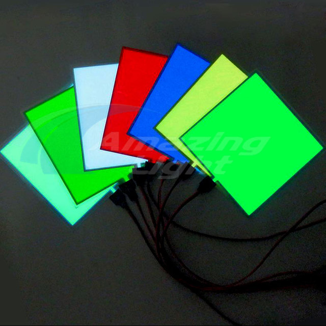 Hot sale 10*10 cm EL panel backlight led display el backlight with DC3V/ DC5V/ DC12V inverter