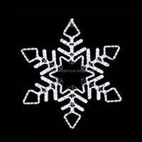Lumières décoratives de flocon de neige de noël à LED d'extérieur pour la décoration de parc ou de fête