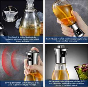 Portable Olive Oil Sprayer for Kitchen Air Fryer Oil Mister Glass Spray <b>Bottle</b> for Cooking BBQ Picnic Healthy Life Supplies - Product Image 3