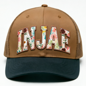 หมวกเบสบอล 6 แผงแบบปรับแต่งได้ ตกแต่งด้วยแพทช์ปัก พร้อมหัวเข็มขัดปรับขนาดได้ เหมาะสำหรับสวมใส่กลางแจ้ง - Product Image 1