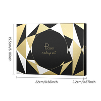 Coffret cadeau de maquillage de haute qualité personnalisé avec stylo eye-liner rouge à lèvres mascara frisé Palette d'ombres à paupières quotidiennes de marque privée