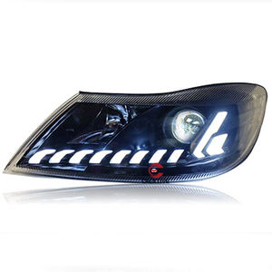 Fari a LED per <span class=keywords><strong>Skoda</strong></span> <span class=keywords><strong>Octavia</strong></span> 2010-2014, Gruppo Ottico Modificato con Doppia Lente Xenon e Luci a LED a Forma di Lacrima - Product Image 3