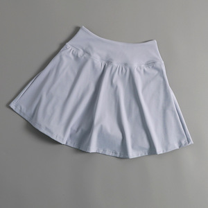 Falda Deportiva de Tenis de Cintura Alta con Pliegues y Color Sólido para Mujer, Pantalones Cortos Deportivos de Secado Rápido, Anti-luz - Product Image 3