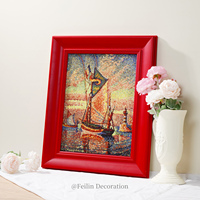Tableau mural rectangulaire en bois imprimé haute définition, style shabby chic bohème, fait main, finition peinte (plusieurs tailles disponibles, noir)